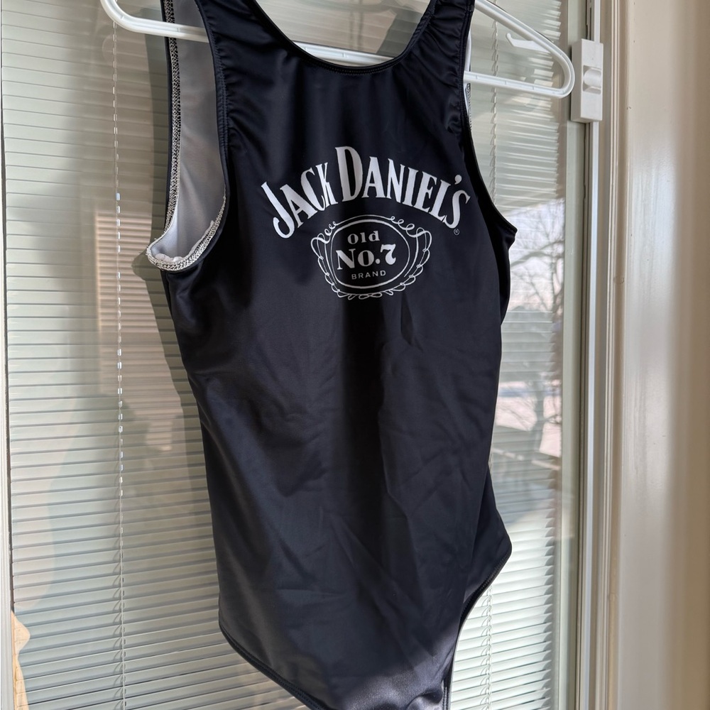 Jack Daniel's Black One-Piece Swimsuit